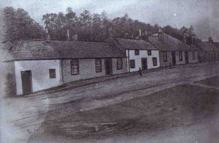 Caroline Street cottages in 1800