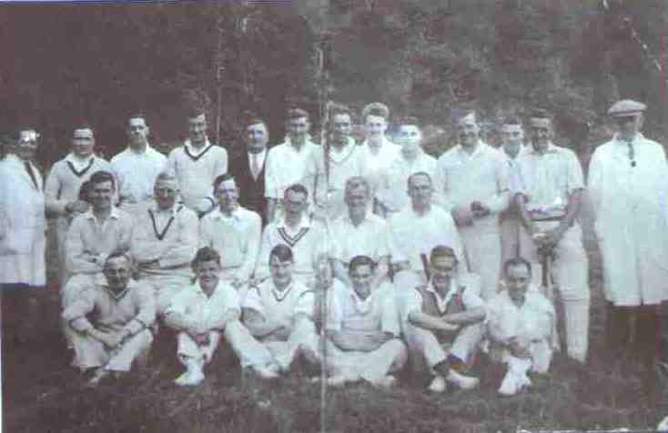 Langholm Cricket Club members in 1938
