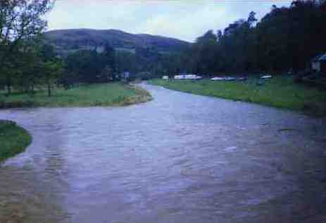 River Esk and Ewes Water in flood