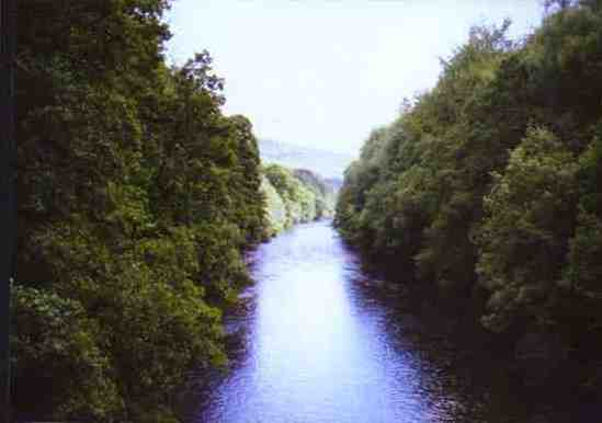 The view down the river Esk from the Duchess' Bridge