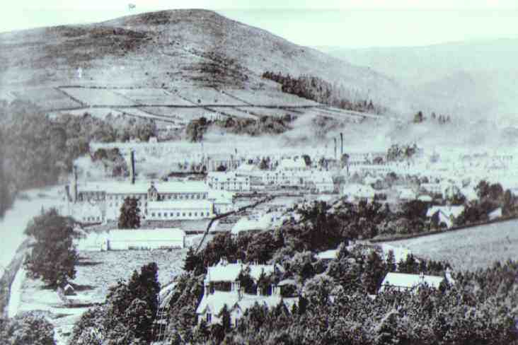 Langholm viewed from Heathery hill circa 1898