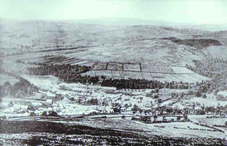 Langholm as seen from Whita hill in 1895