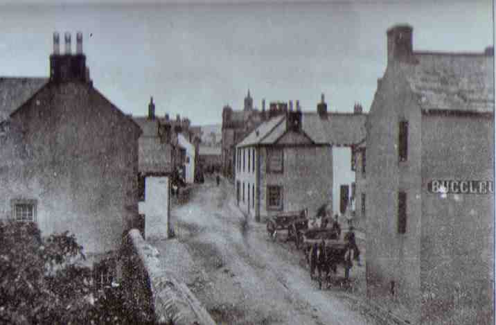 South end of Langholm High Street which shows the Buccleuch Hotel on the right