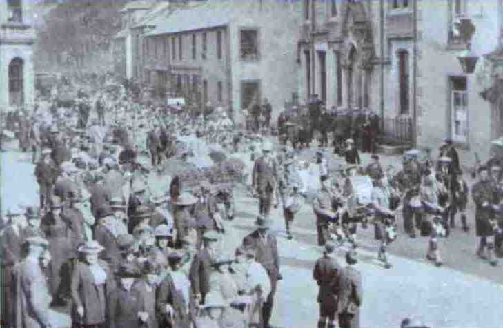 Langholm Pipe Band in 1922