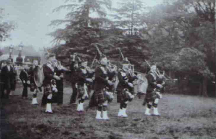 Langholm Pipe Band in 1931