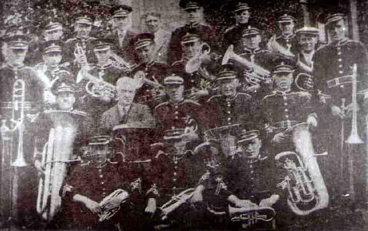Langholm Town Band in 1936