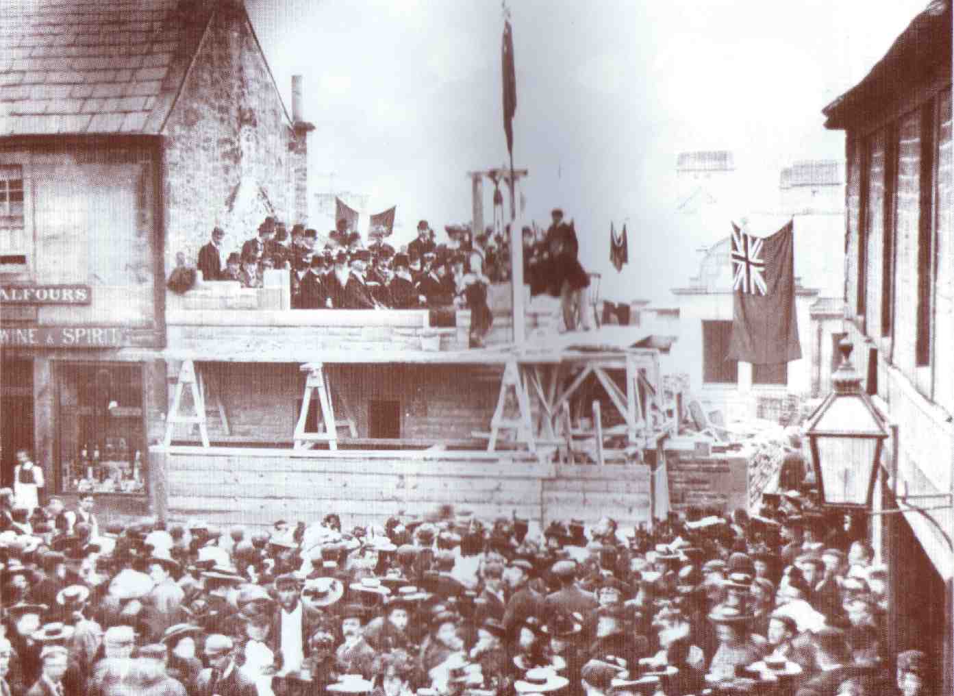 The Memorial Stone Laying Ceremony at the Thomas Hope Hospital on Monday 21st September 1896
