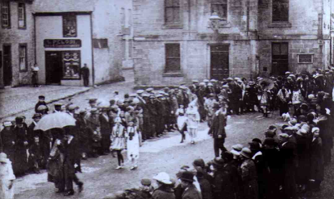 Fancy Dress parade to celebrate the completion of the Old Town Bowling Club pavilion in 1926