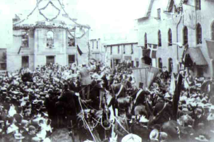 Queen Victoria's Diamond Jubilee celebrations in Langholm Market Place in 1897