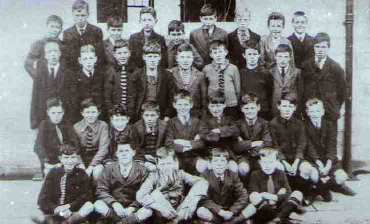 Langholm Academy pupils in 1920