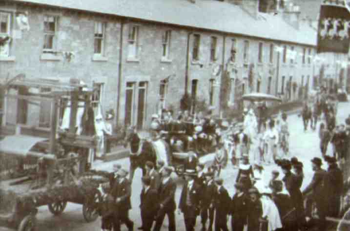 King Edward VII's Coronation celebrations in Eskdaill Street in 1902