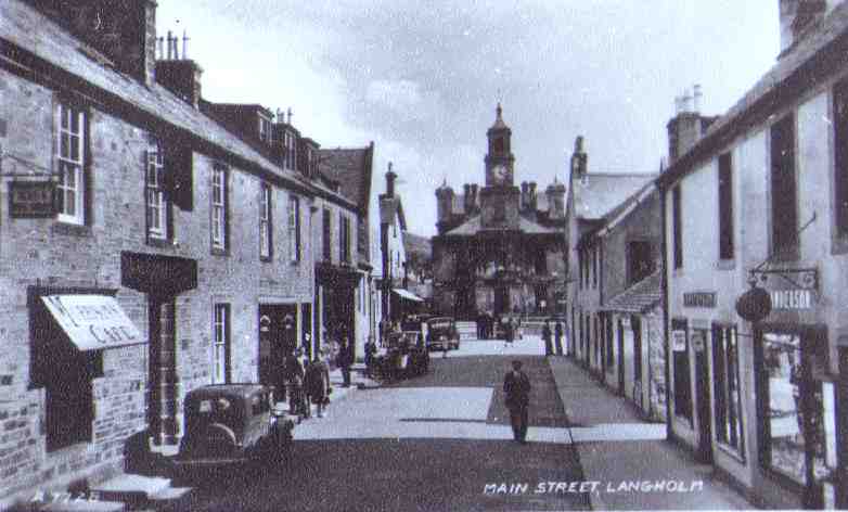 Langholm High Street in 1950