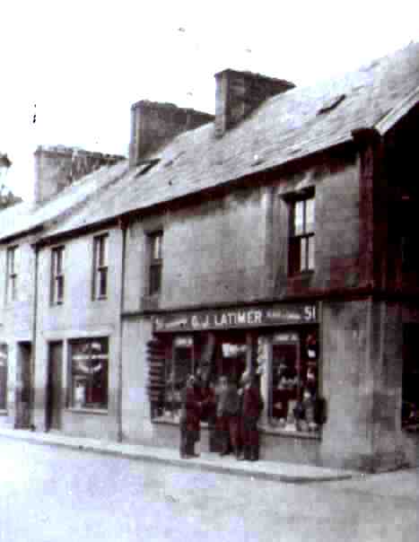 G. J. Latimer's Hardware Store circa 1925, located at junction of High Street and Kirk Wynd