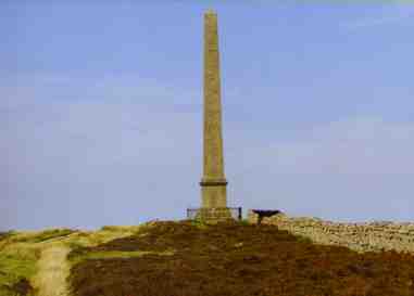 The Malcolm Monument on top of Whita hill