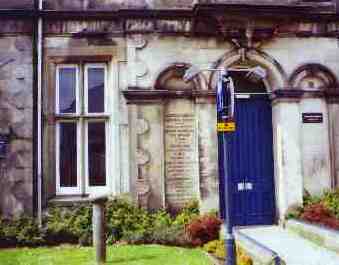The entrance door to the Thomas Telford Reference Library